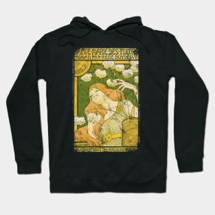 Art Nouveau - Paul Berthon Alphonse Mucha Vintage Hoodie